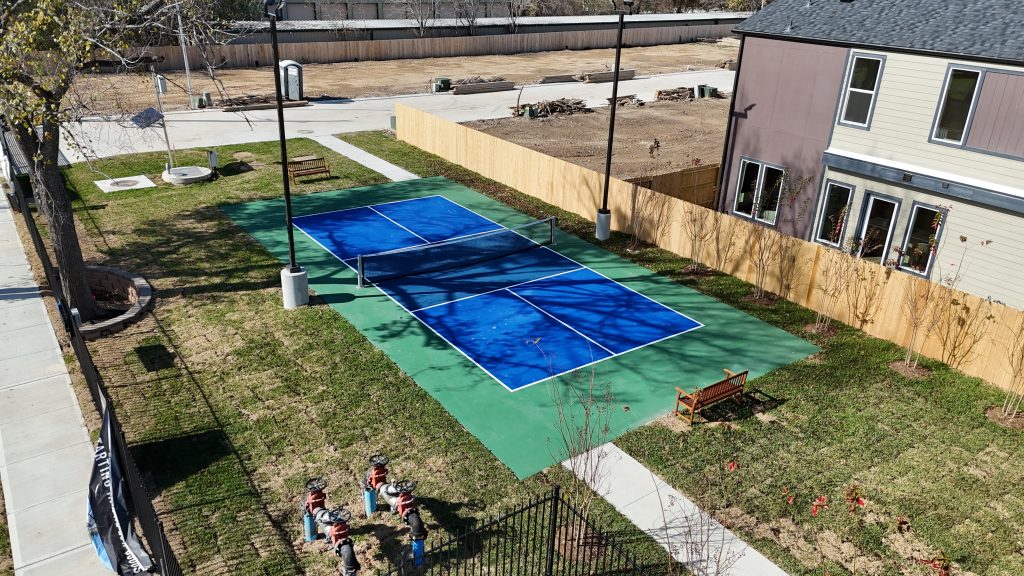 Commercial pickleball court surfacing installation San Marcos TX by Build My Courts